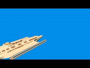 blue screen effect - spaceship in flight