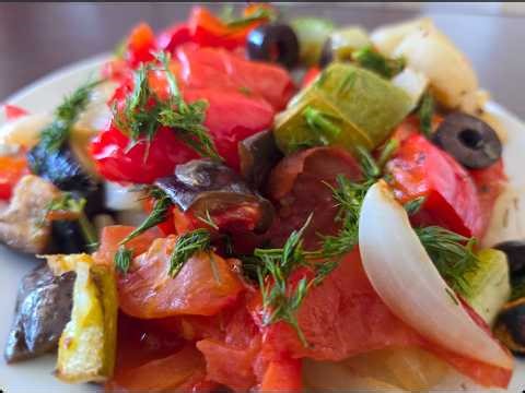 Oven-Baked Vegetables Like Grilled Vegetables | Easy Recipe