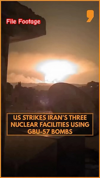 File Footage | US Strikes Iran Nuclear Sites with GBU-57 Bunker Busters | Massive Blasts | News9