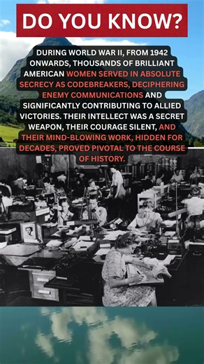 The "Code Girls" of WWII #ww2 #viralshorts #history #amazing