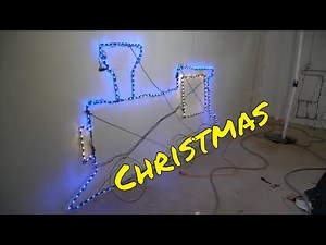 DIY Animated Wire Frame Christmas lights, how we built them back in the day and today! Part 1
