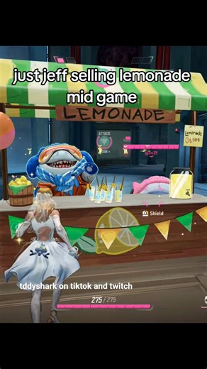 jeff and his lemonade stand #marvelrivals #jeffthelandshark #invisiblewoman #gaming #lemonade
