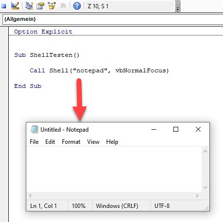 VBA-Shell