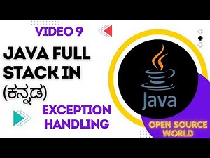 Exception Handling In Core Java | Java Full Stack Course In Kannada (ಕನ್ನಡ) | OSW | Video 9