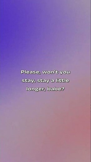 ROSÉ - Stay a Little Longer (lyrics)