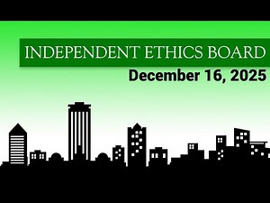 Tallahassee Independent Ethics Board Meeting - December 16, 2025