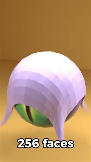 1 face vs 16384 faces