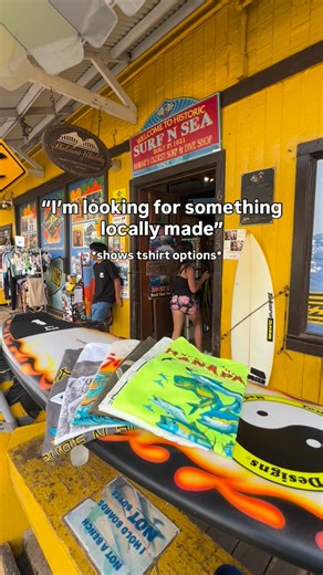 1.1K views · 562 reactions | sorry Hunter!  we have so many locally designed/made goods to add to your closet, home, or quiver  #surfshop #haleiwa #northshore | Surf N Sea | Facebook
