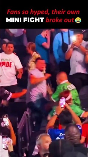 Fans lose it! Mini fight breaks out during Canelo vs Crawford face-off