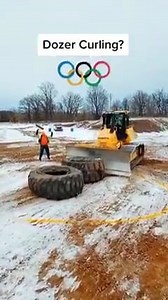 We did a fun little video last week with our dozer and curling. Well...the official social media sites for the Olympics and NBC Olympics found our video and will be sharing it on their platforms. We're fine, everything's fine. 🤯🎉 | Extreme Sandbox