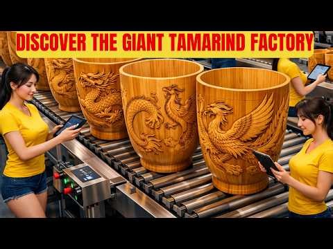 The Secret Life of a Bamboo Cup: Witness the United States Bamboo Cup Factory Process (Full Process)