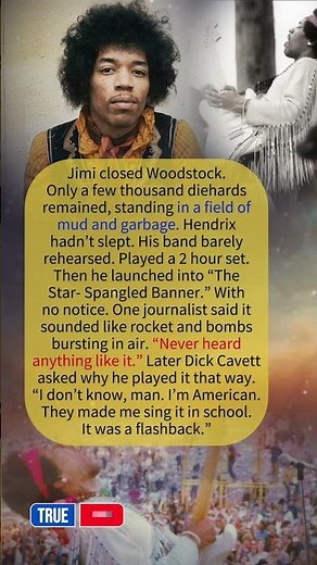 Jimi Hendrix Played the National Anthem to an Empty Field