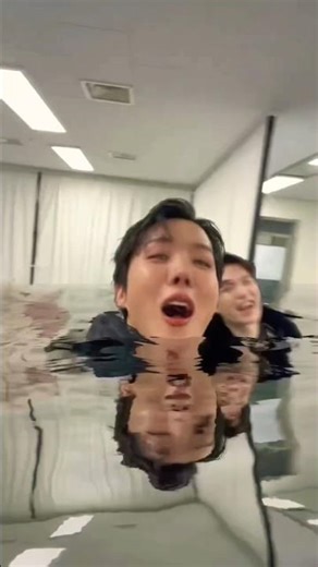 Jhope TIK TOK Swim challenge with Suga & Rm #btsshorts #swim #jhop #rm #suga #bts