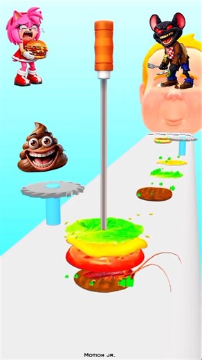 HELP! AMY ROSE FAILS XXL BURGER & POOP RUINS EVIL RAT GOES CRAZY!😰💩 #shorts​ #gaming #viralshorts