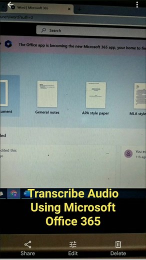 Transcribe Audio files or record live meetings with automatic transcription for FREE using your Microsoft Office 365 account. #transcribe #transcribers #transcription #Transcript #Microsoft #Microsoft365 #microsoftWord #OneDrive #fbreels #fbreelsviral #fbreelsph #fbreelsvideo | Beth Catherine Dongon
