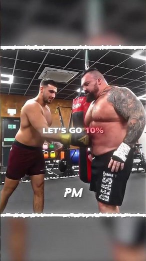 World’s Strongest Man Eddie Hall Gets Punched by Pro Boxer Tommy Fury…😳🥊