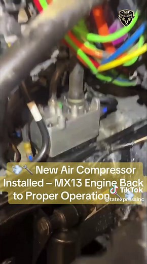 New Air Compressor Installed on PACCAR MX13 Engine