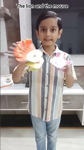 The Lion And The Mouse Story | Learn How to make hand puppets of lion and mouse | Hand Puppets
