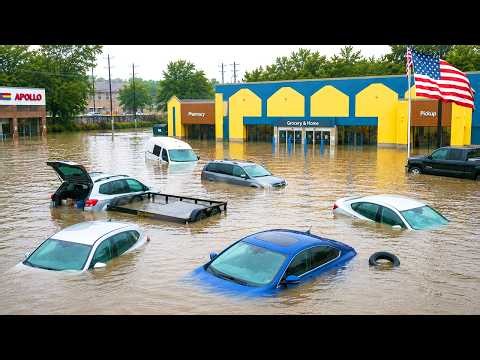 Norfolk, Virginia Underwater!🌊 Severe Flash Flooding Turns Streets Into Rivers, Traps Vehicles
