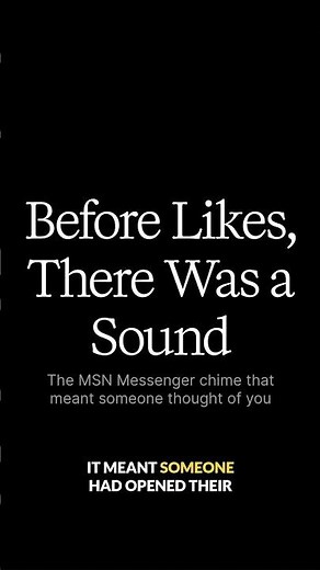 This sound is pure dopamine for millennials #nostalgia #msn #90s