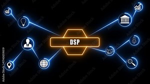 Employee dsp help to get the best human resources. Business concept. neon animation