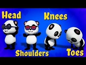 head shoulder knees and toes | 3d rhymes | Baby Bao panda | exercise song for kids