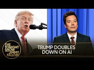 Trump Dismisses AI Concerns as He Mocks Top AI Leaders' Warnings | The Tonight Show