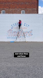 So this wasn’t exactly a logo mural, more like a nice balance between their logo and another fun font to paint. But this type of mural was just what I needed this week. ☺️ | Lacey Crime Art