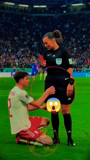Crazy Moment in Football 😱 Player Reaction to Woman Referee Red Card #shorts #football #crazymoments