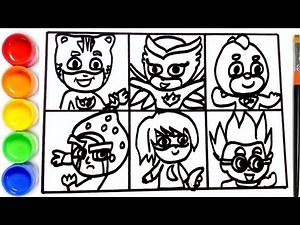 How to draw Catboy Gekko, Owlette From Pj Masks | Drawing PJ Masks | Pj Masks | Drawing For Kids