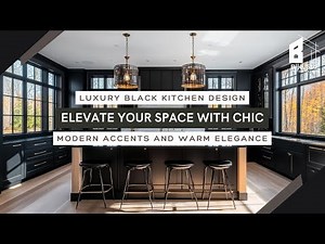 Luxury Black Kitchen Design: Elevate Your Space with Chic, Modern Accents and Warm Elegance