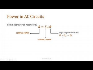 Power in AC Circuits