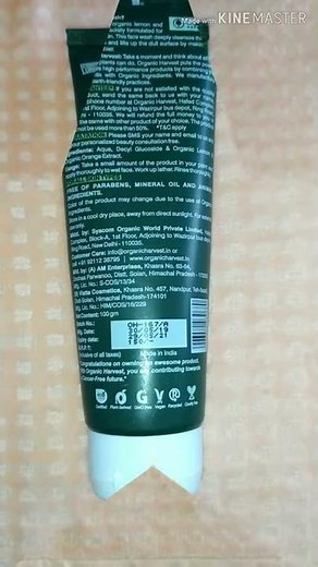Organic harvest oil control face wash review / Shy FAM.s