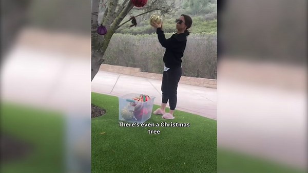 WATCH: Lacey Chabert puts up her Christmas decorations in October