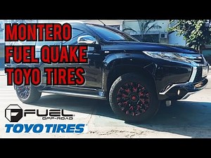 Fuel Quake 18" paired with Toyo Open Country A/T Tires 265x60 R18 on this Montero @ RNH Tire Supply