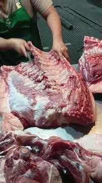 knife skills fast DEBONING butcher #debone #porkmeat #skills #trendingshorts