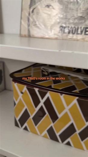 my 1960’s room in the works !! some stuff will get changed around. (for example my second shelf.) i also plan on adding more things in the future. 🧡☮️ - #1960s #60s #vintage #myroom #roomtour