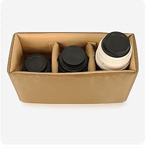 G-raphy Camera Insert Bag Case Camera Divider Inserts for Backpack DSLR Organizer Portable for DSLR SLR Cameras, Lenses, Flashes- Make Your Own Camera Bag
