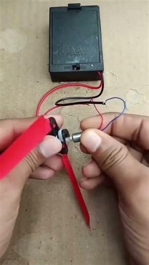 Powering mini coreless motor • Wing Helicopter propeller #tech #scienceproject #dronemotor #shorts