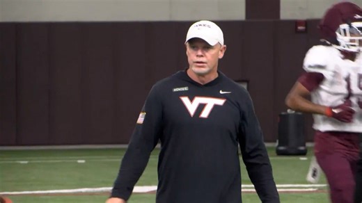 Hokies introduce Montgomery as the new interim Virginia Tech football coach