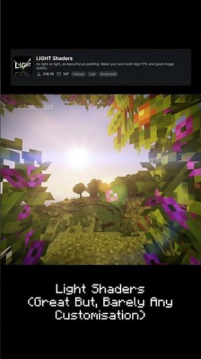 Stunning Potato Shaders #minecraft #shaders #plsgoviral #potato #lowendpc