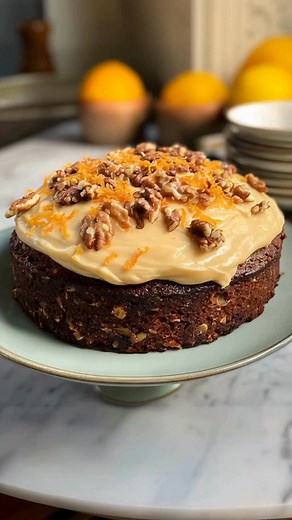 Nigella’s Lush Carrot Cake Recipe 🍰🥕 A moist and indulgent carrot cake bursting with flavor, featuring warm spices, crunchy walnuts, and a creamy ginger-infused icing. Perfect for any occasion! Ingredients: For the Cake: - 200 g plain flour - 1 teaspoon baking powder - ½ teaspoon bicarbonate of soda - 2 teaspoons ground ginger - ¼ teaspoon sea salt - 175 g light brown sugar - 2 large eggs (at room temperature) - 200 ml vegetable oil (plus extra for greasing) - 200 g carrots (peeled and grated)