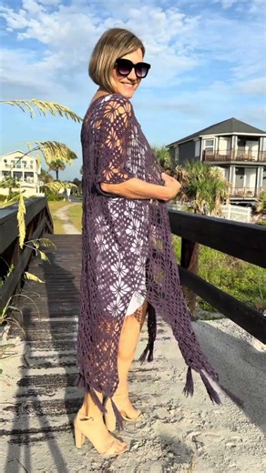 Crochet Pattern - Aluna Wrap #crochetdesigner #crochet