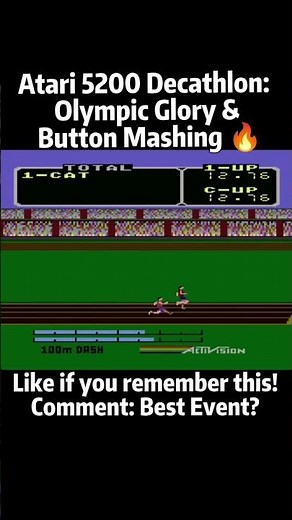 Atari 5200 Decathlon: Olympic Glory & Button Mashing 🔥 #atari