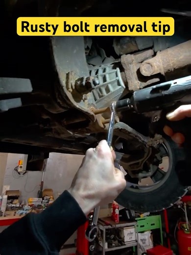 Rusty bolt removal tip #mechanic #pov #diy #raybanmeta #learning
