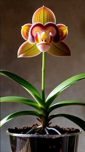 This Flower Looks Like a Monkey… Nature Is Crazy 😲🌸