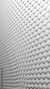 Boxes rotate with abstract pattern waves changing color and fade out to plain and white. Abstract geometric 3d render loop. Vertical video