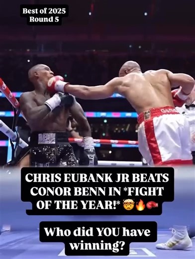 The 10 Count - by tendo | 10 Count Tendo’s Best Of 2025 - ROUND 5: CHRIS EUBANK JR vs CONOR BENN I [FIGHT OF THE YEAR?!] . On the 26th of April last year, Chris... | Instagram