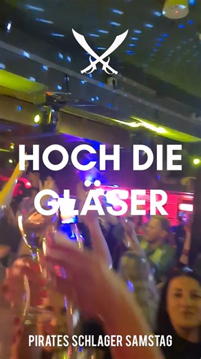 Pirates Berlin on Instagram: "HOCH DIE GLÄSER! ❤ PIRATES SCHLAGER ❤ heute am Samstag ab 18 Uhr im Pirates Berlin Ab 18 Uhr WarmUp auf der überdachten & beheizten Spree-Terrasse und im Restaurant mit ESSEN, TRINKEN & MUSIK 🎉 Ab 21 Uhr Party auf 2 Floors indoor: 🔈 1st Floors: Schlager, Pop-Schlager, Kultschlager, Partyhits 🔈 2nd Floor: Charts, Dance, Classics, 90er und 2000er 🍹 Special: Captain Coke & Captain Berry nur 7€ die ganze Nacht Freier Eintritt mit Reservierung ab 18 Uhr = TRINKEN & F
