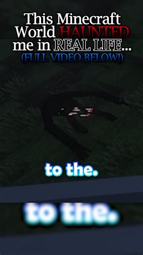 This Minecraft World HAUNTED Me IRL...☠ #minecraft #minecrafthorror #horror #shorts #fyp #scary